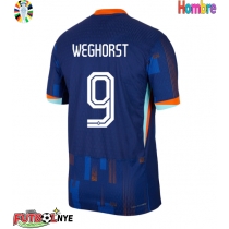 Camiseta Países Bajos Wout Weghorst #9 Visitante Equipación Eurocopa 2024 manga corta